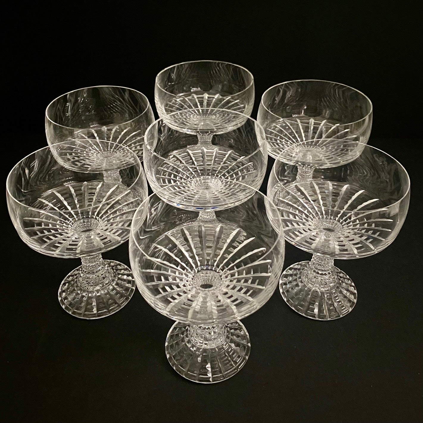 Rosenthal Crystal Champagne Coupes Set of 7