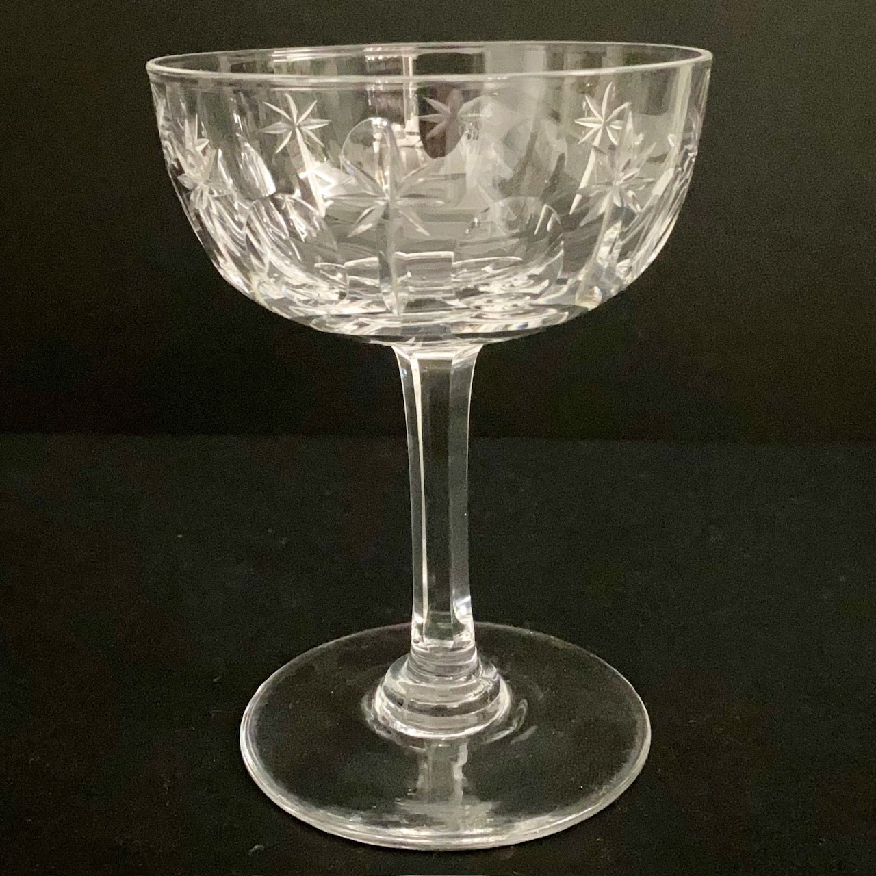 Val St Lambert Crystal Champagne Coupes Set Of 6