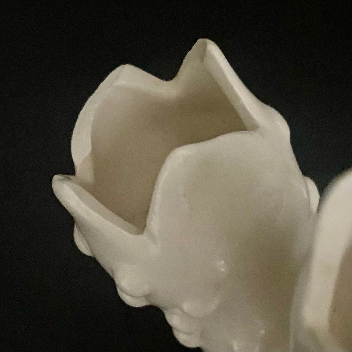 Lovely Pair Leart Finger Vases