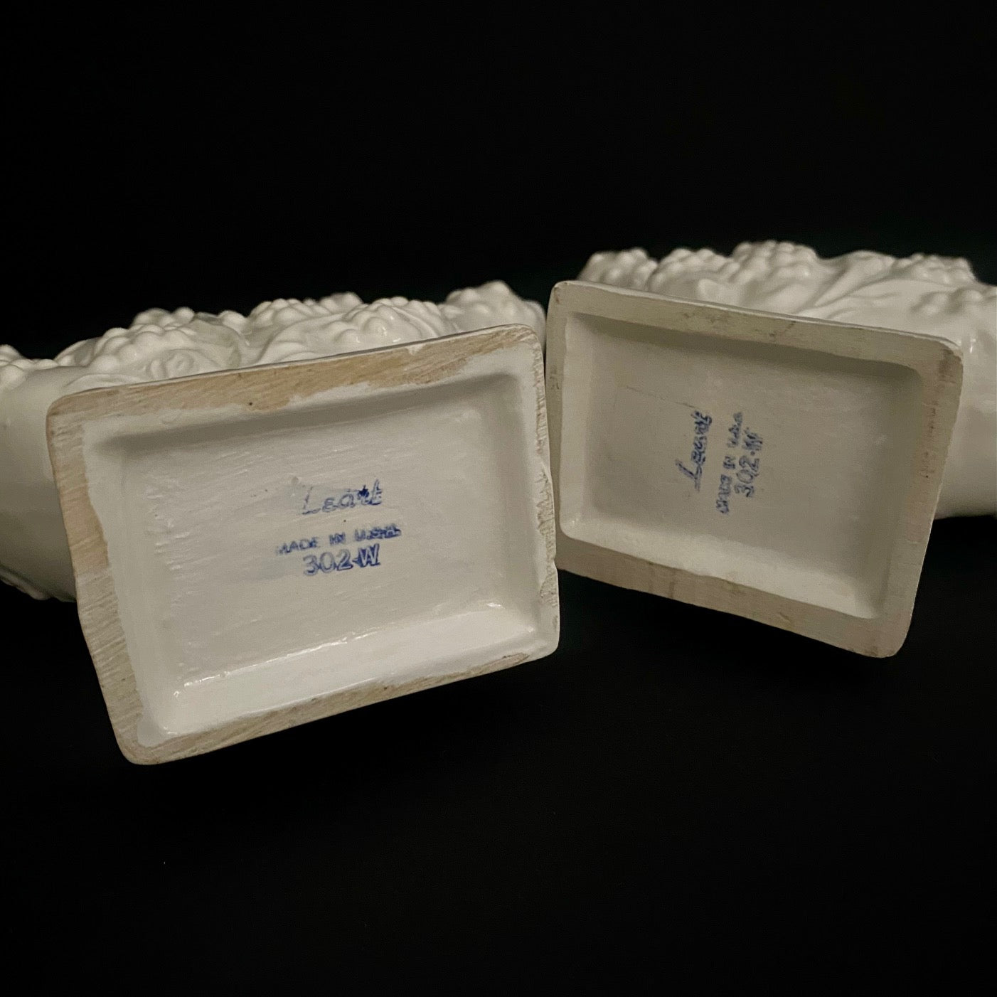 Lovely Pair Leart Finger Vases