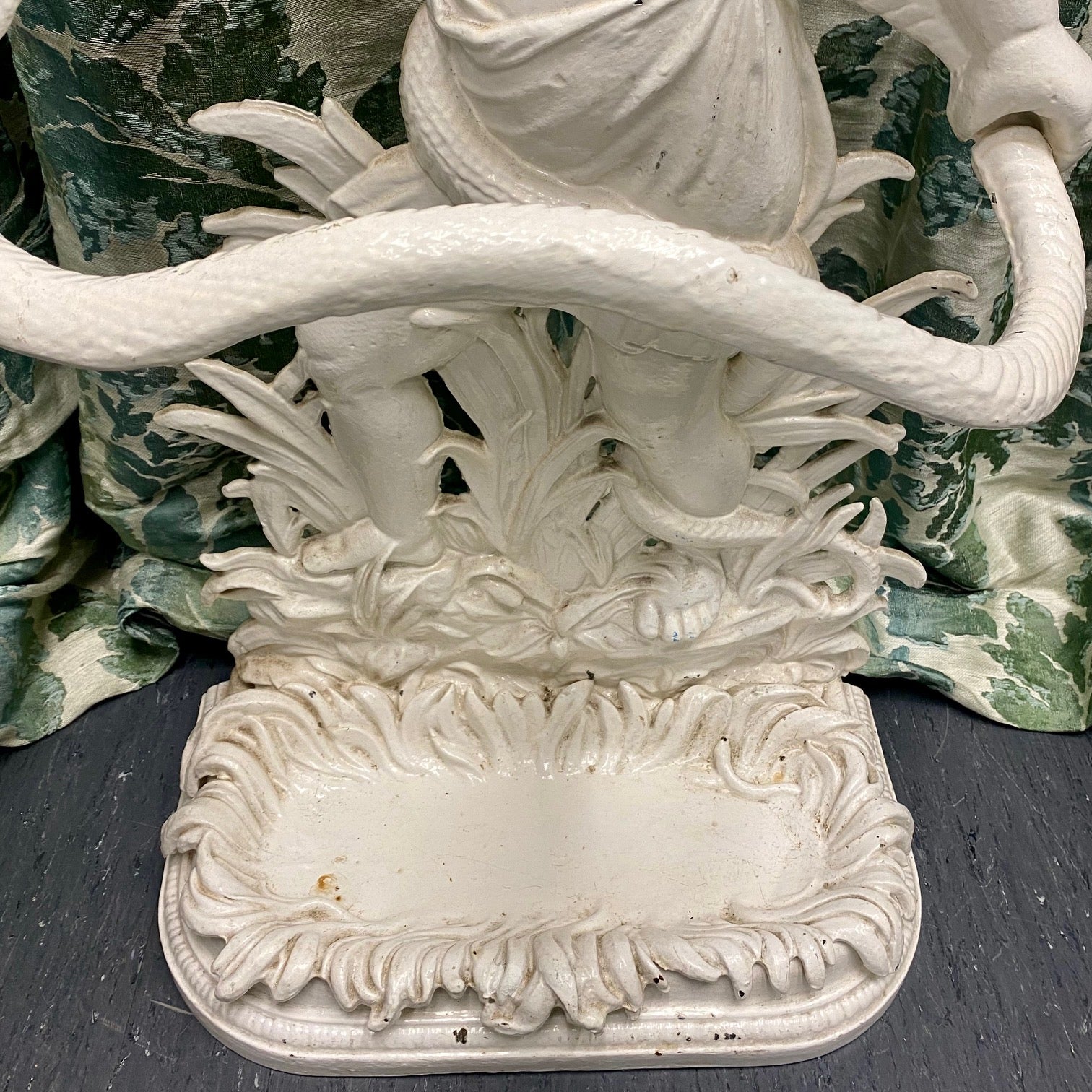 Victorian Cast Iron Umbrella Stand, Infant Hercules