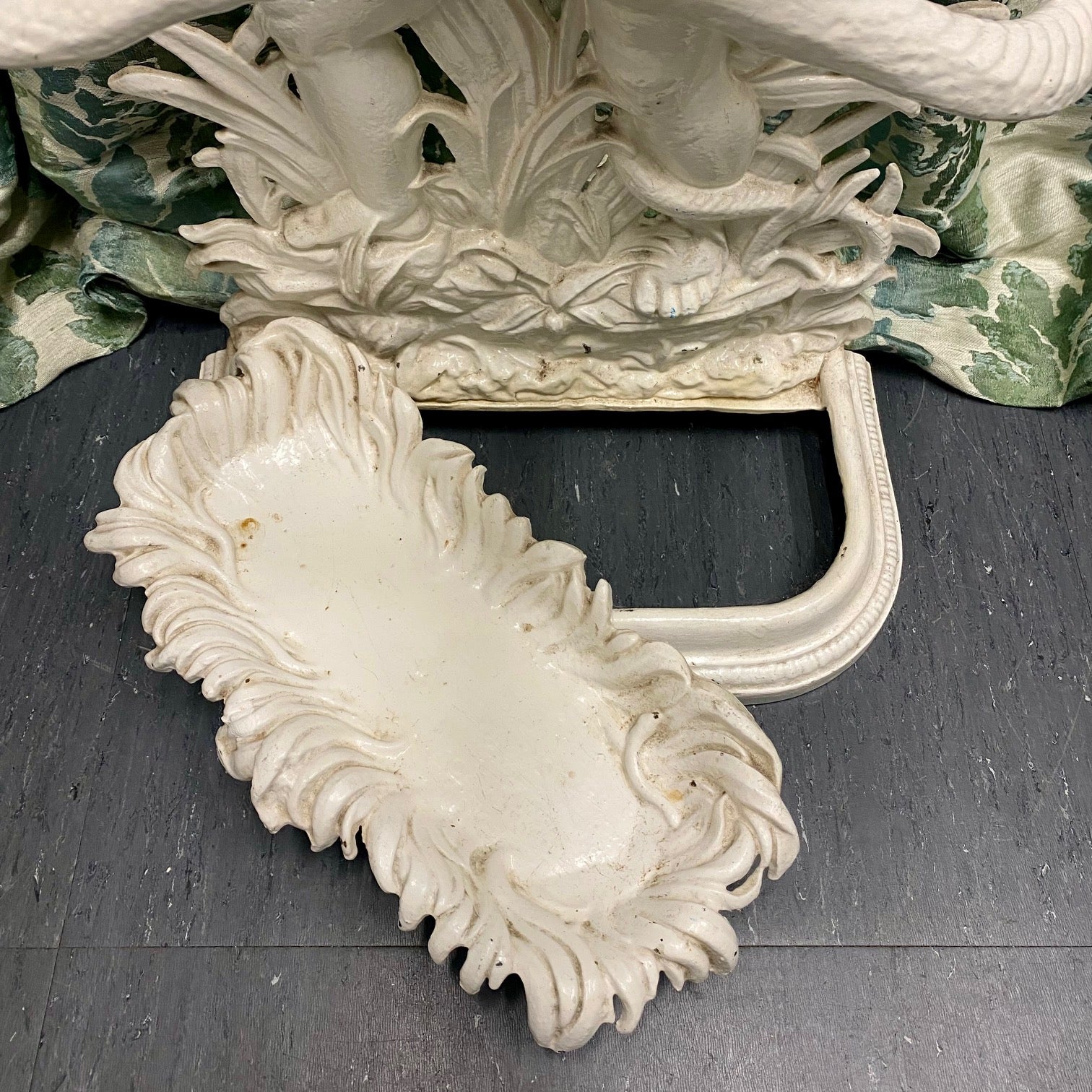 Victorian Cast Iron Umbrella Stand, Infant Hercules