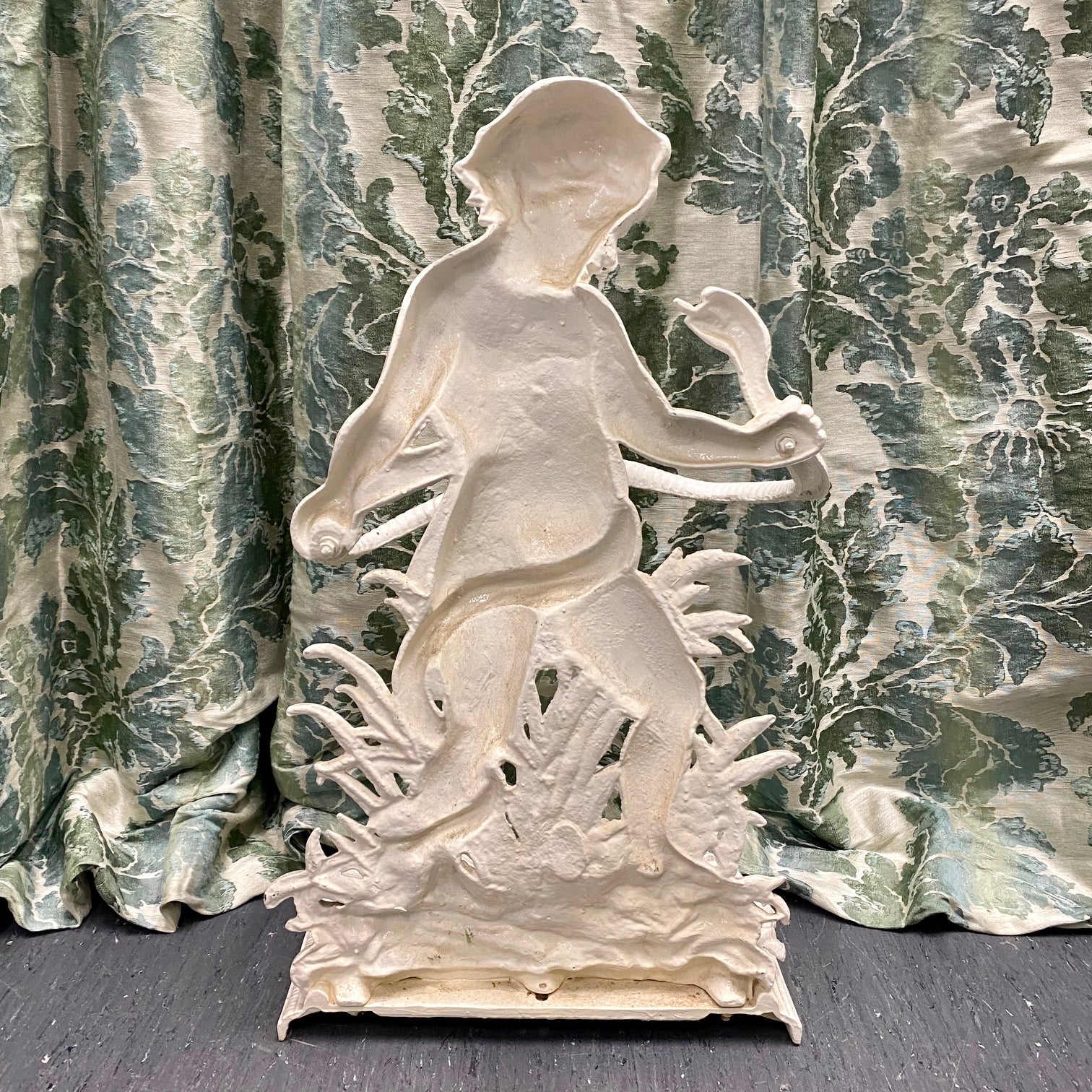 Victorian Cast Iron Umbrella Stand, Infant Hercules