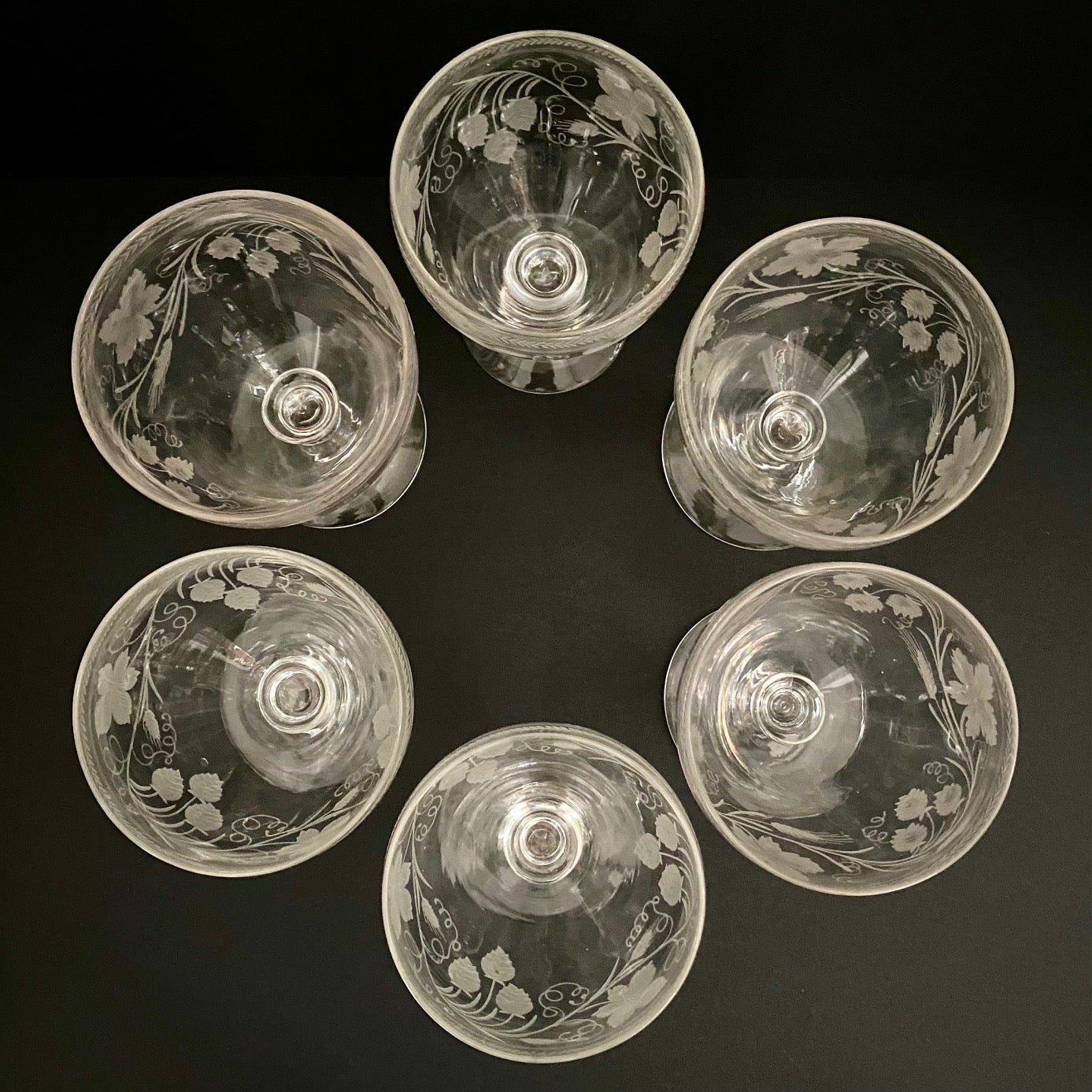 Rare Georgian Rummers Set of 6