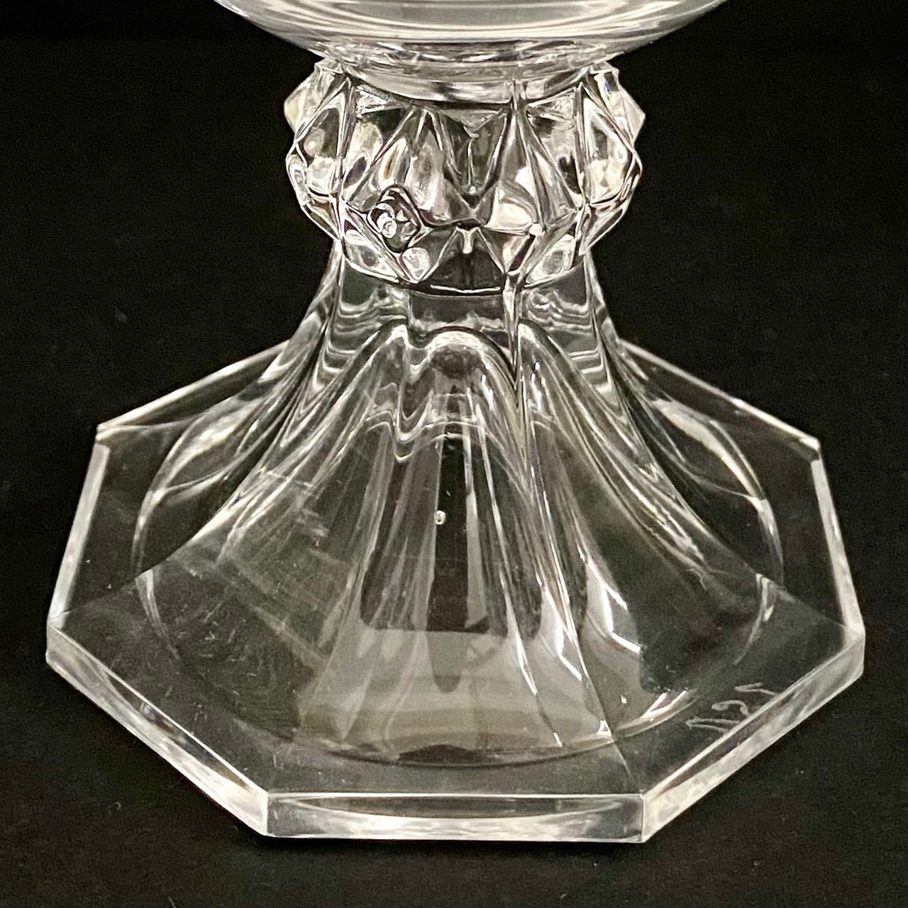 Val St Lambert 1950's Crystal Wine Goblets Set of 12