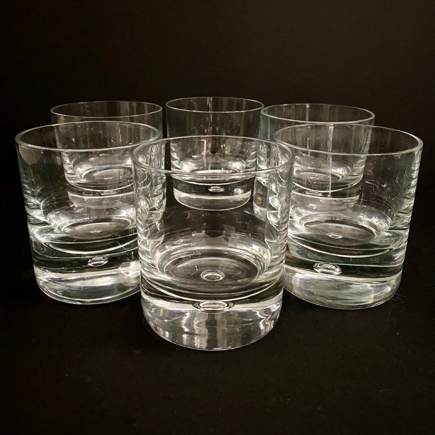 1970's French Crystal Tumblers Set of 6