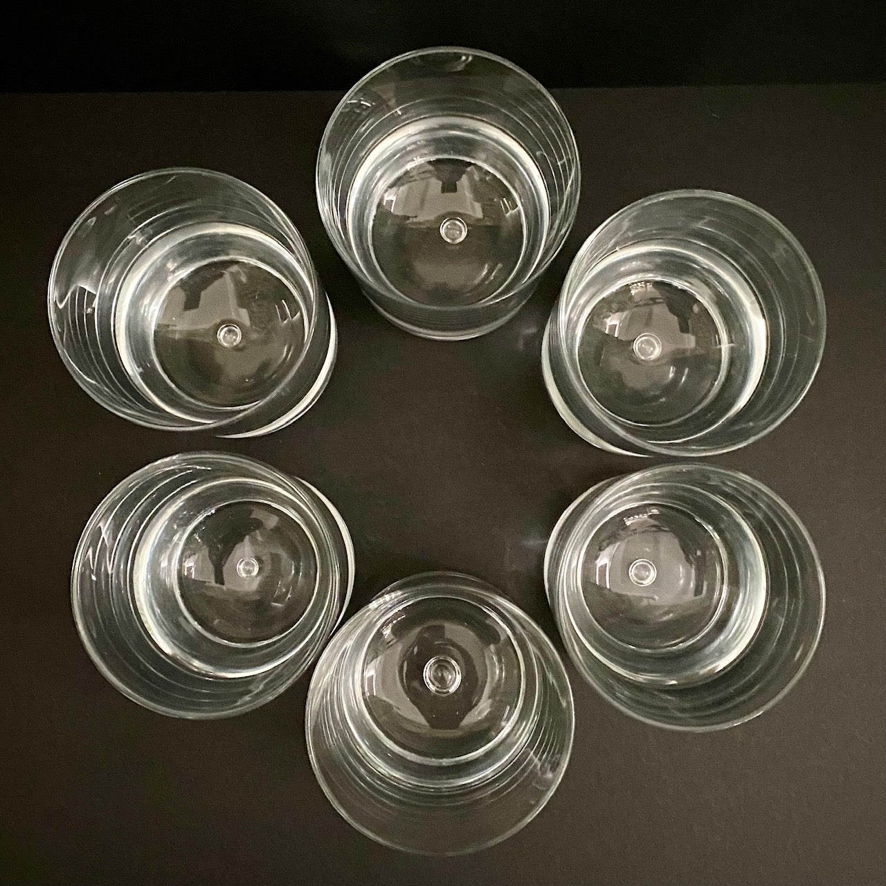 1970's French Crystal Tumblers Set of 6