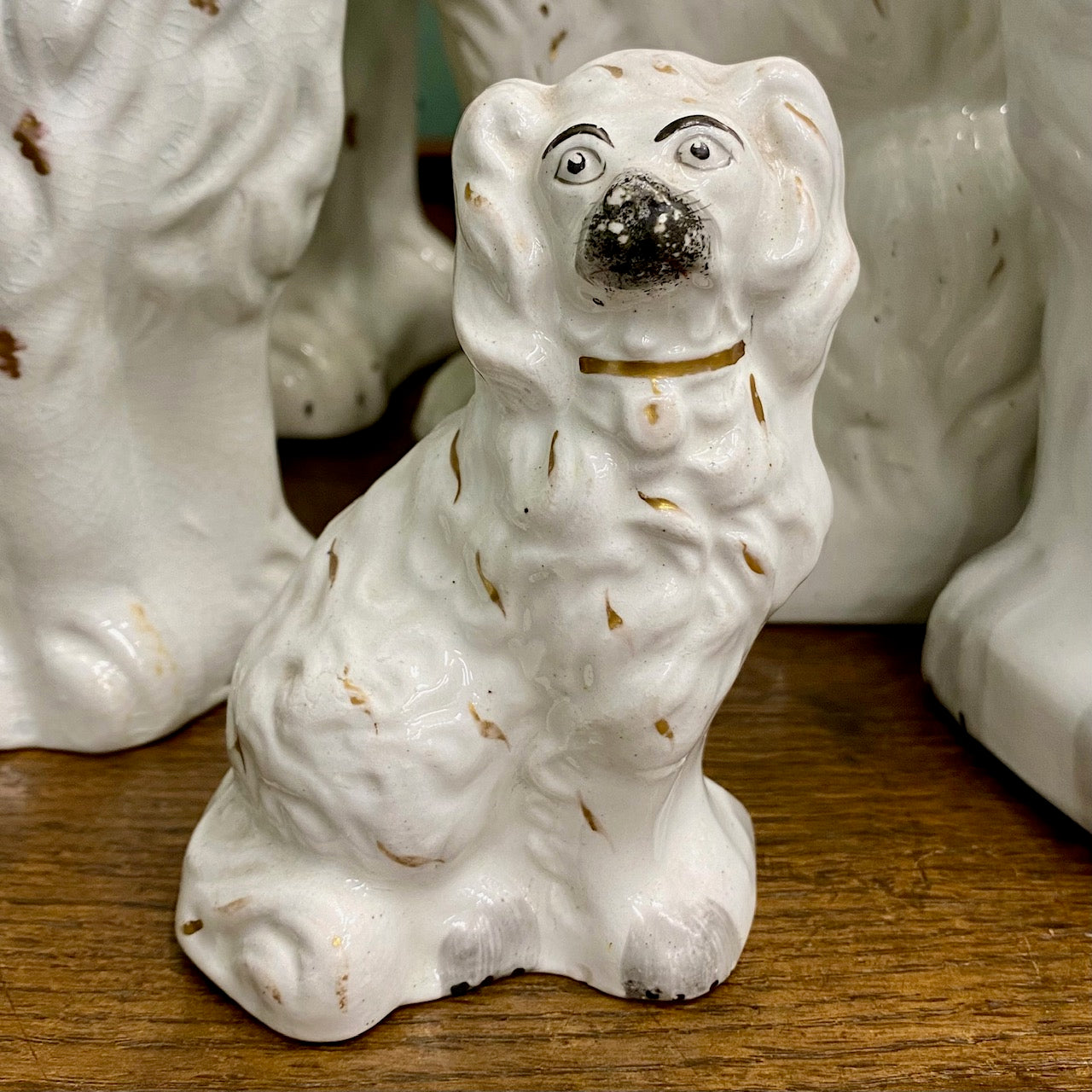 Collection of Victorian Staffordshire Dogs