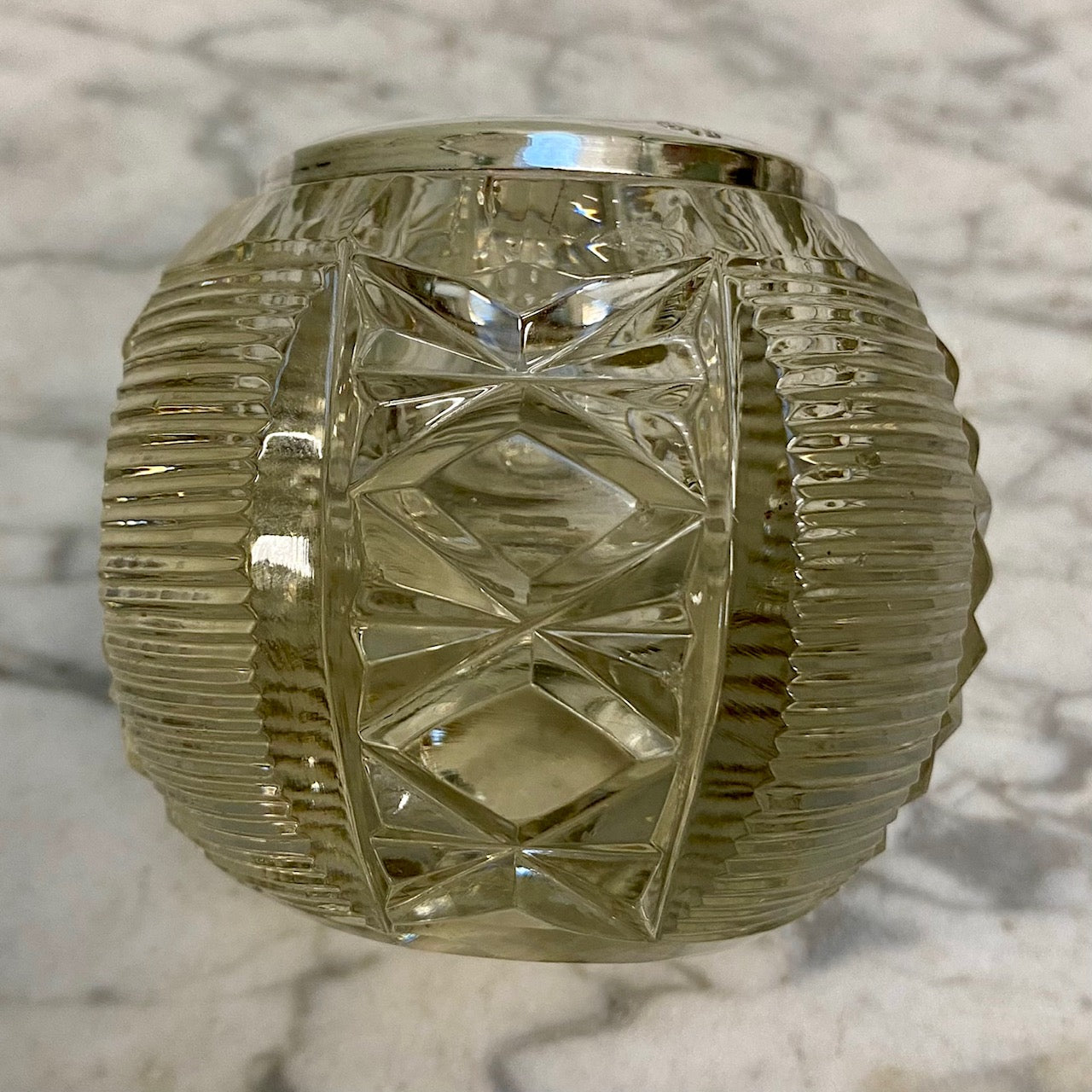 Cross Hatch Cut Glass Pattern Match Striker