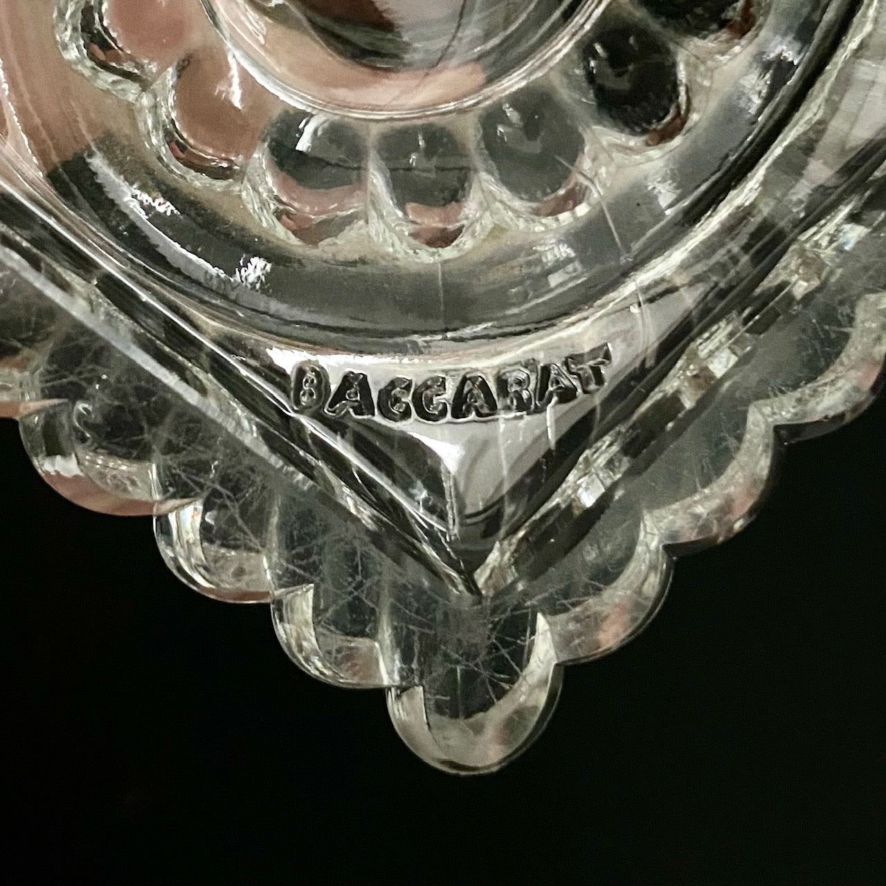 Pair Stunning Baccarat Crystal Twist Column Crystal Candlesticks