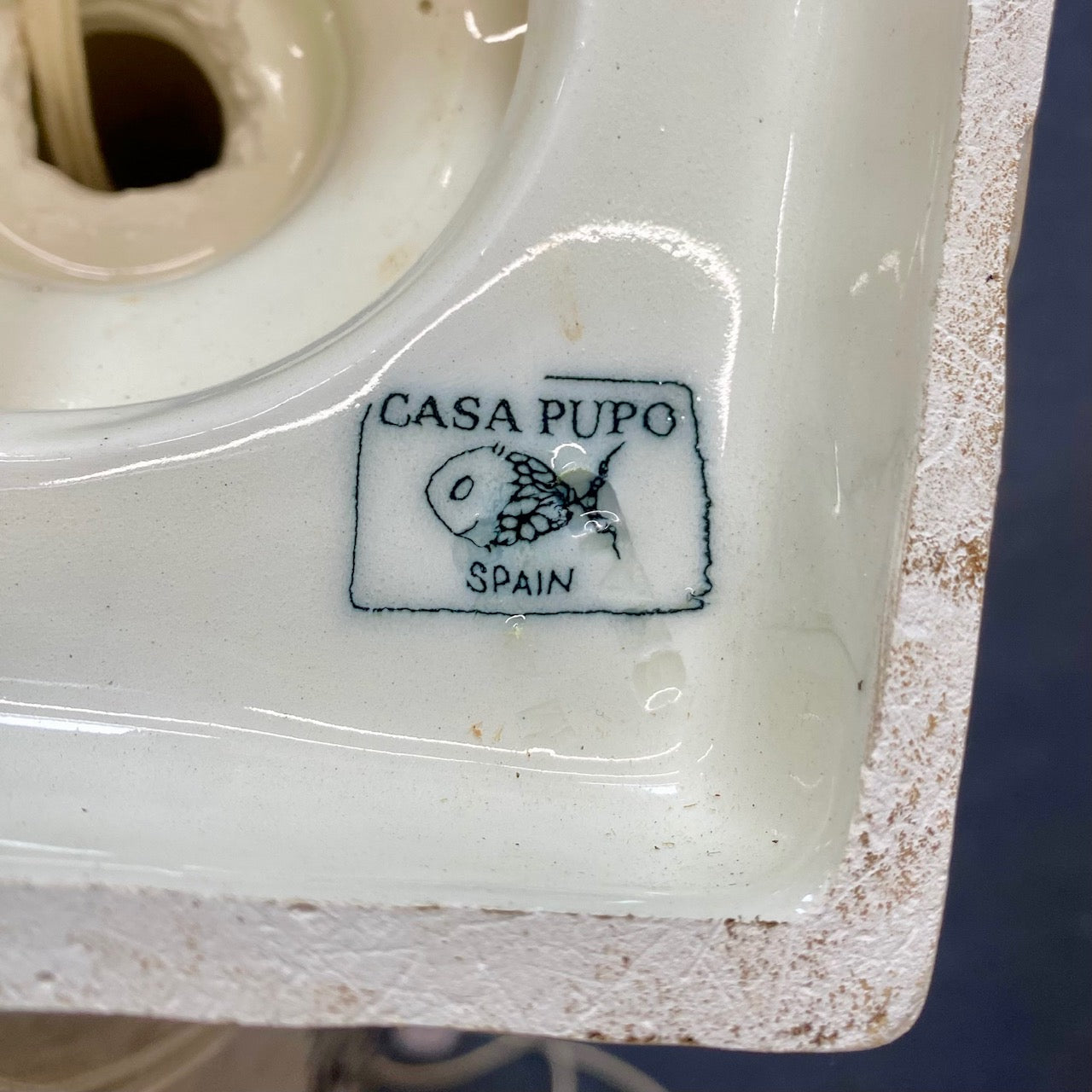 Pair Vintage Casa Pupo Fruit Urn Lamps