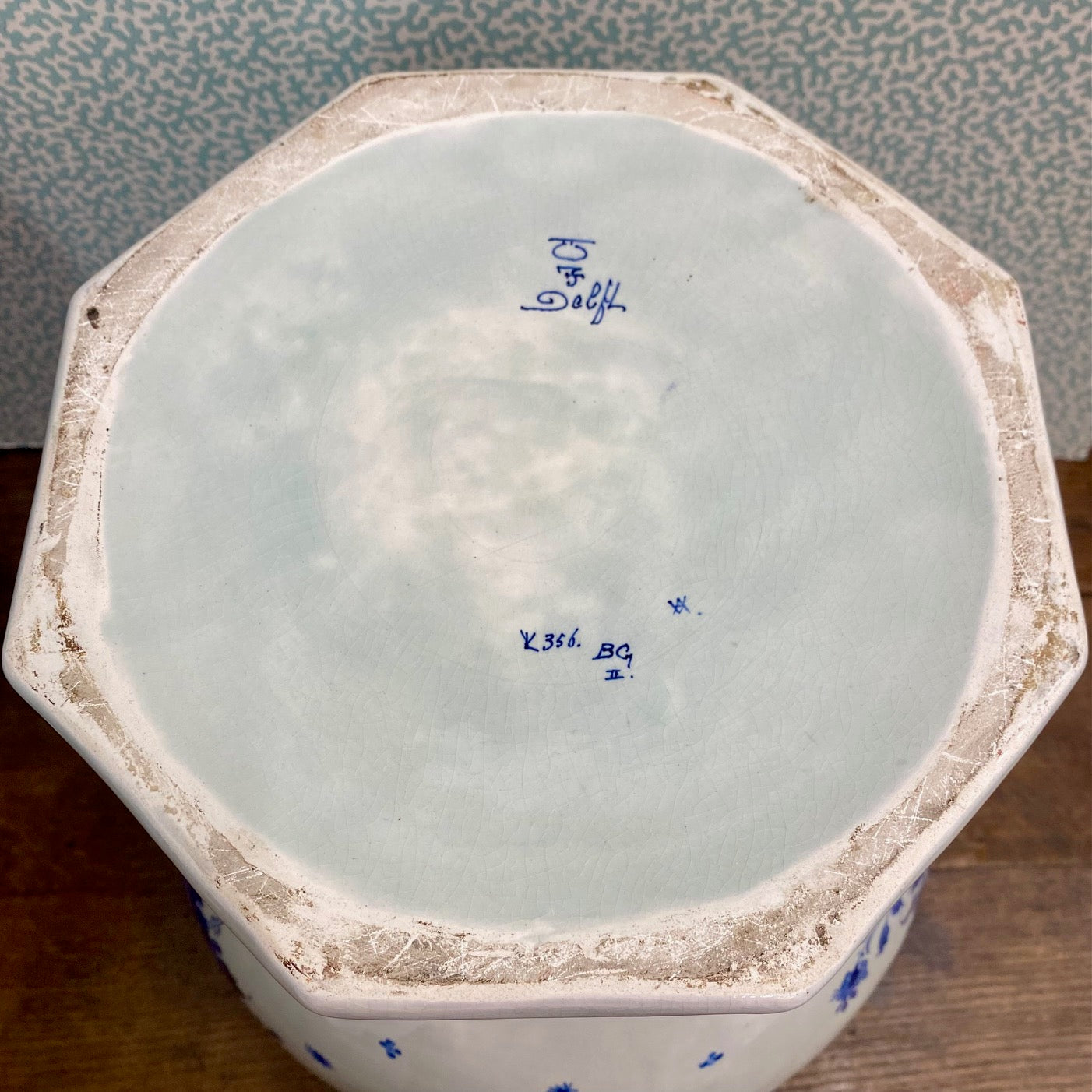 Pair Huge Fabulous Royal Delft Porceleyne Fles Hand Painted Blue & White Ginger Jars