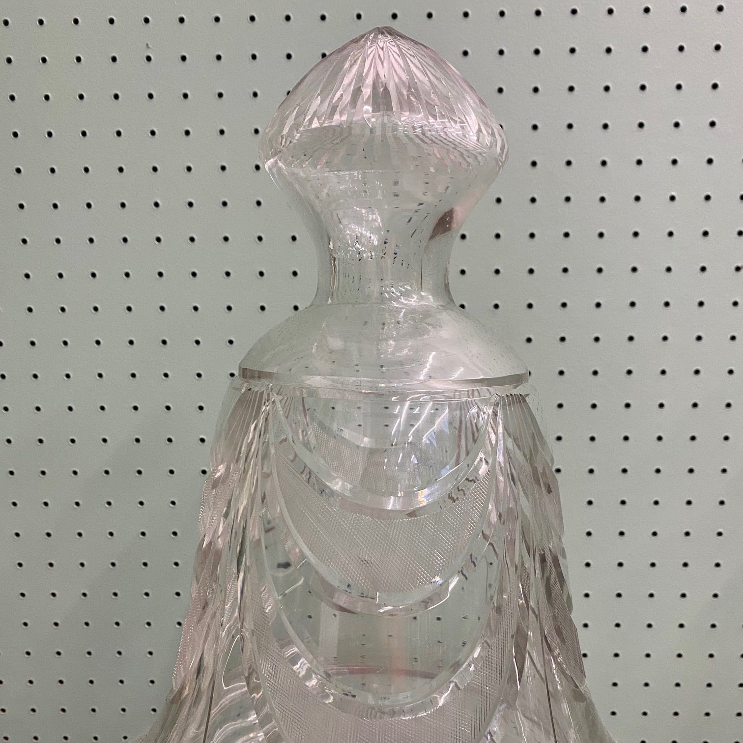 Pair Enormous 1920's Glass Apothecary Jars