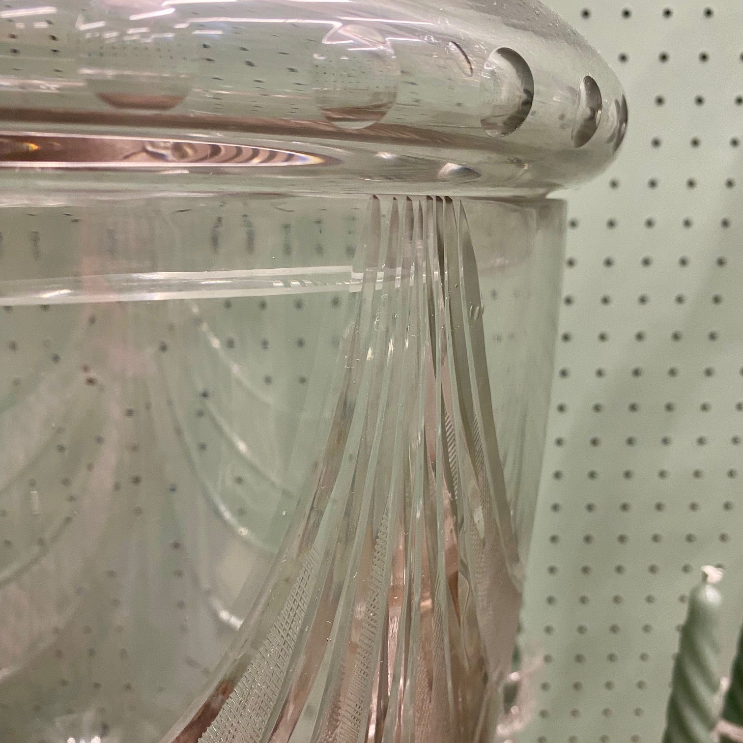 Pair Enormous 1920's Glass Apothecary Jars