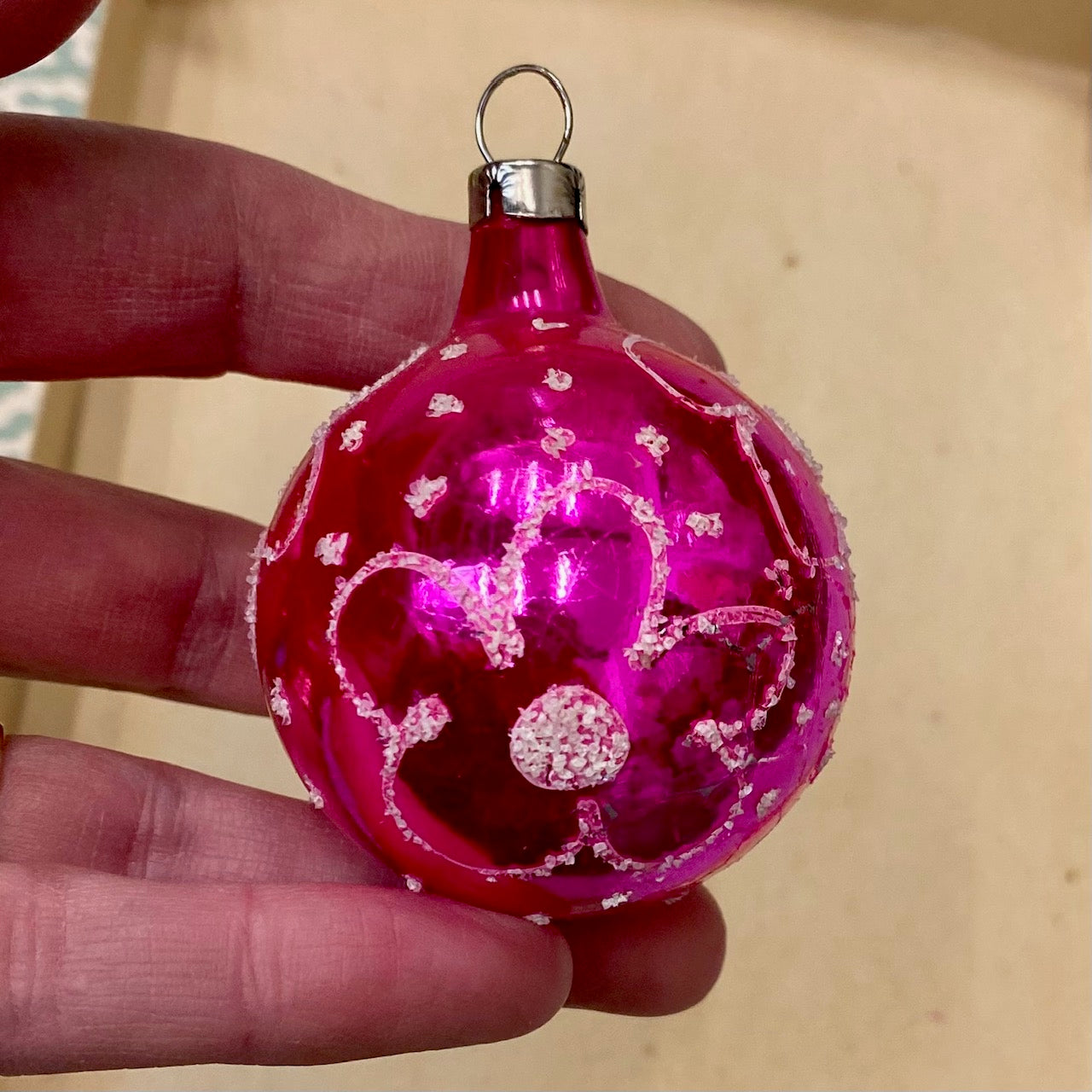 Vintage Glass baubles, Set of 12