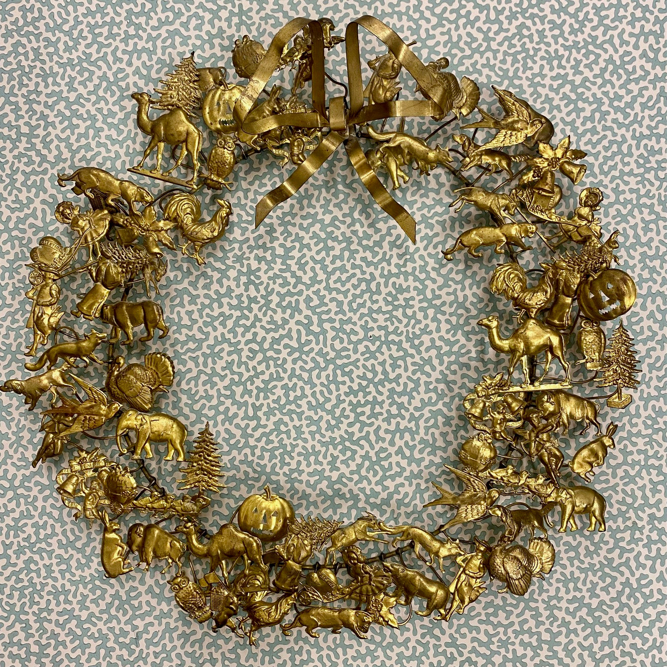 Vintage Brass Wreath