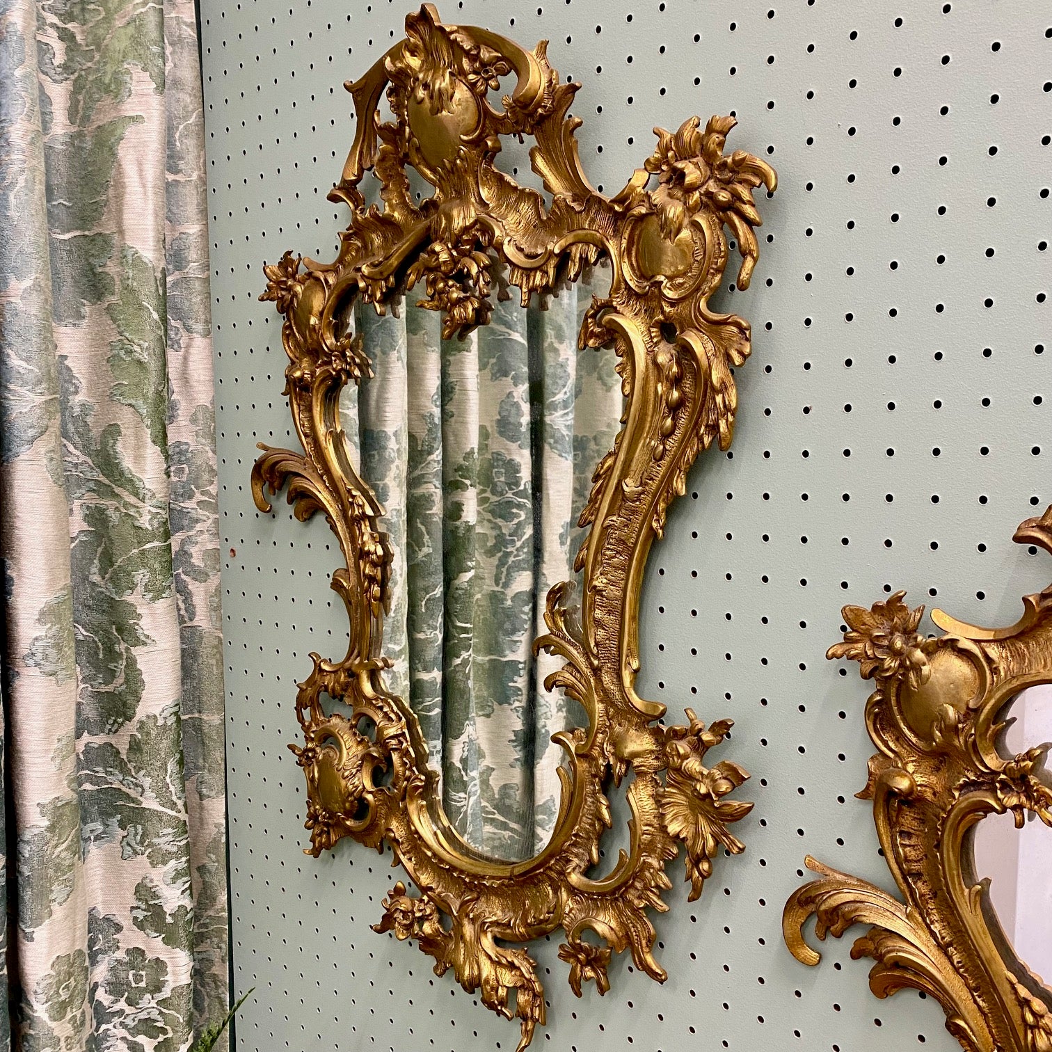 Pair of Victorian Gilt Bronze Mirrors c.1880