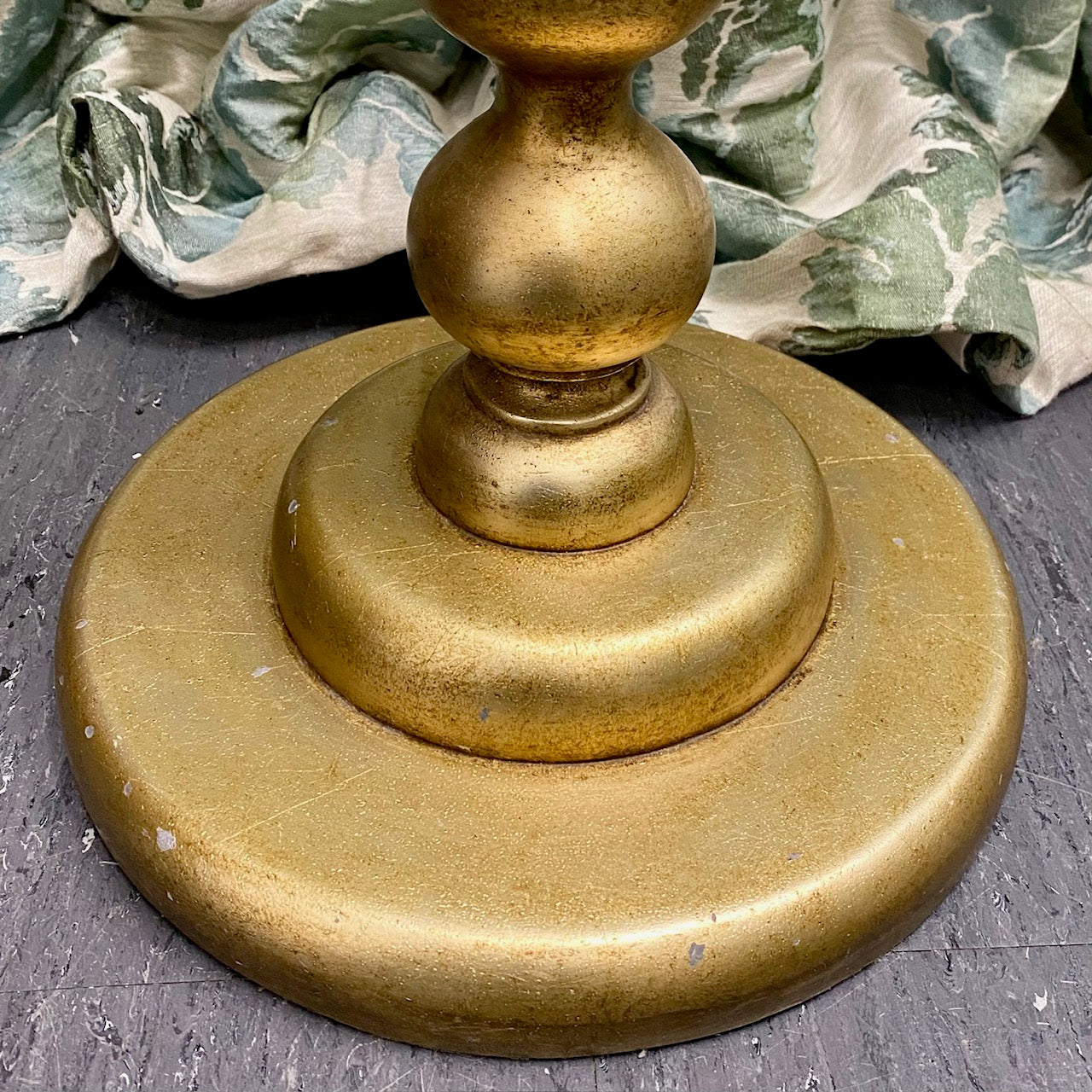 Vintage Julian Chichester 'Bobble' Standard Lamp in Antique Pale Gold