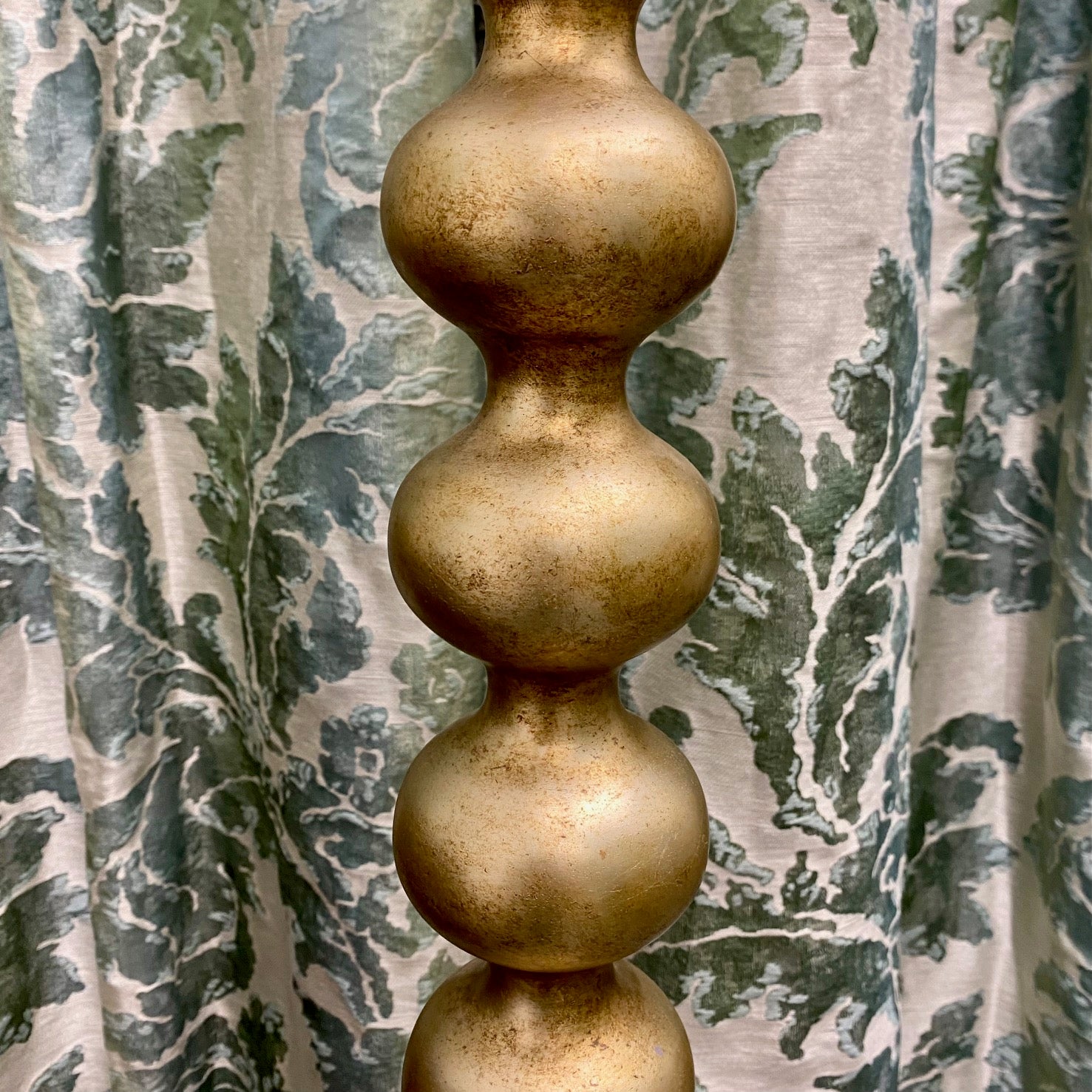 Vintage Julian Chichester 'Bobble' Standard Lamp in Antique Pale Gold