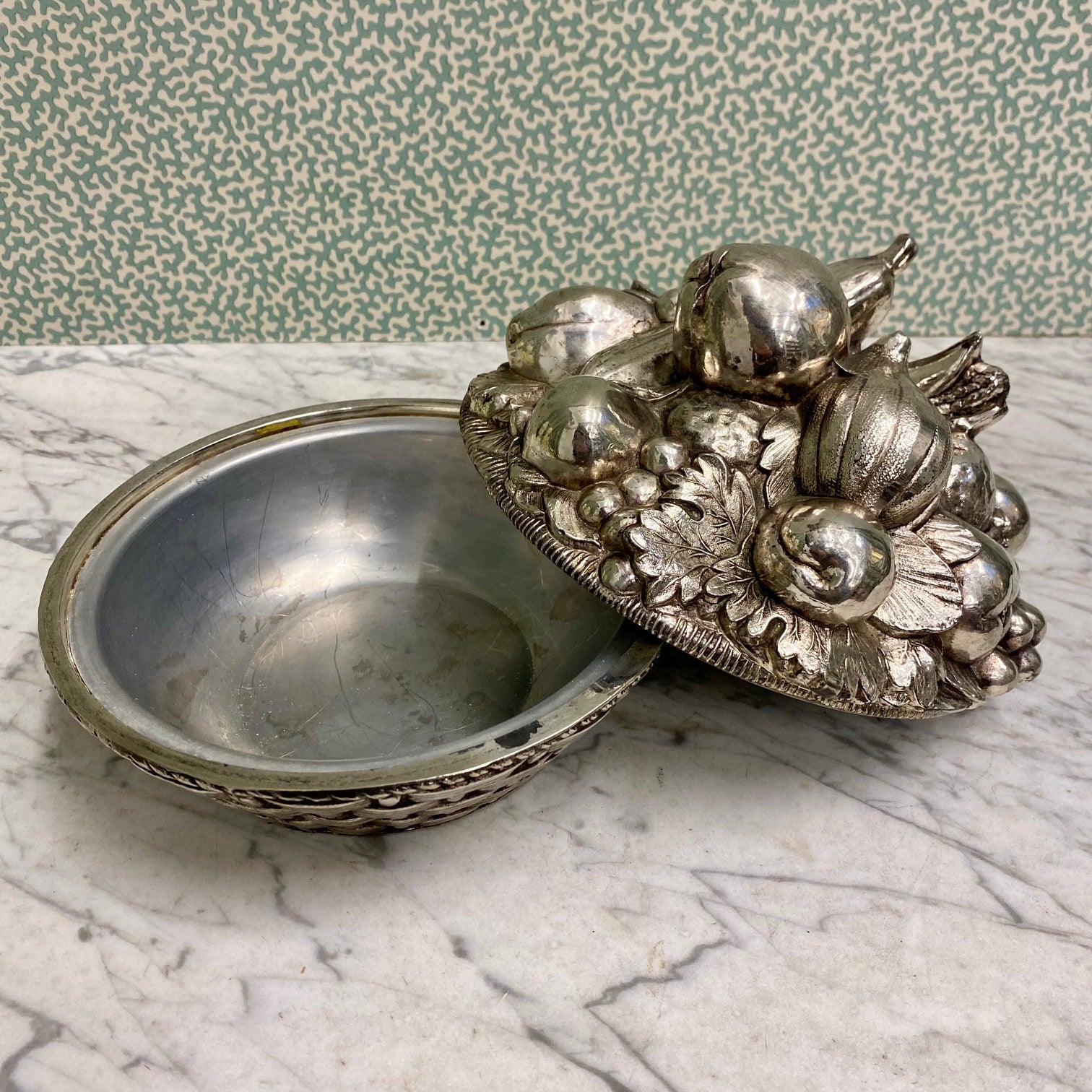 Exceptionally Rare Mauro Manetti Fruit Basket Ice Bucket